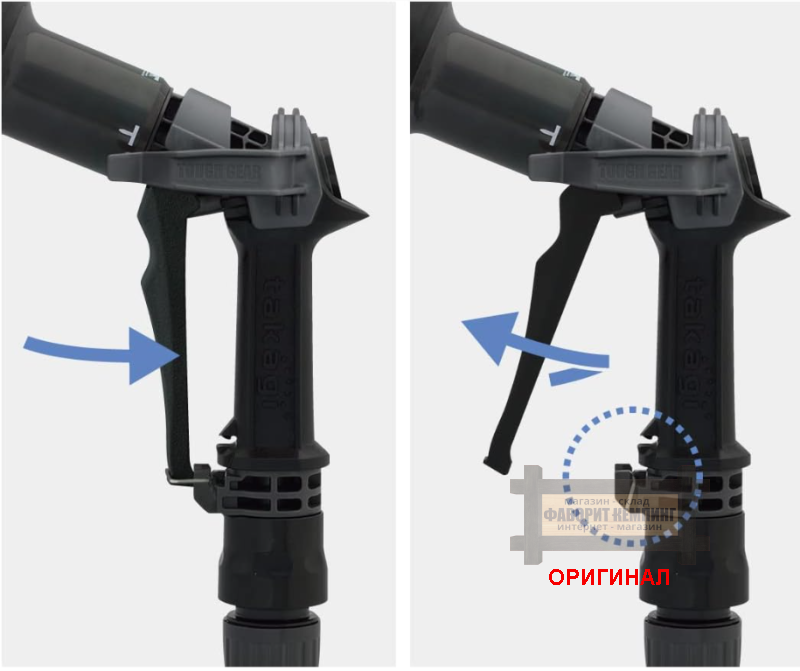Японский шланг поливочный с катушкой и распылителем Takagi R220TBR