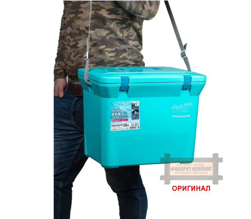 Японский Кулбокс Shinwa  Aqua Blue 28A на 28 литров 