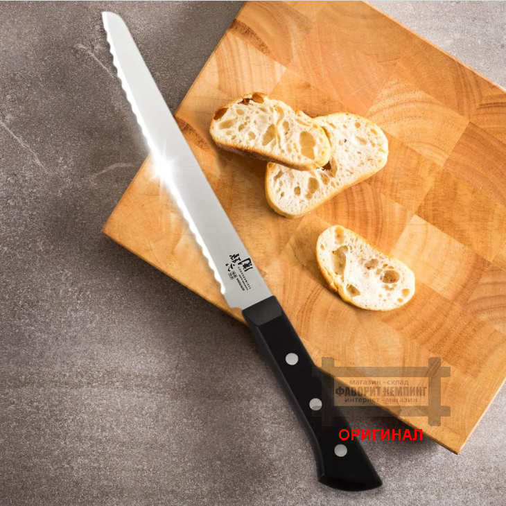 Японский бытовой кухонный нож для хлеба Kai AB5425