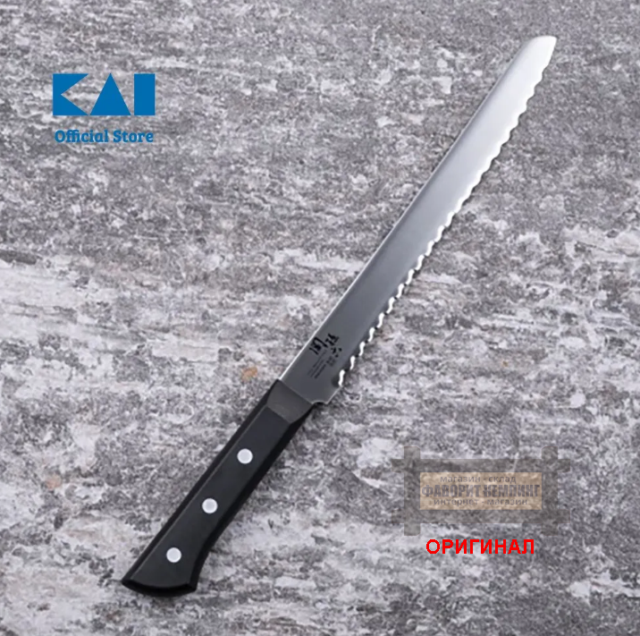 Японский бытовой кухонный нож для хлеба Kai AB5425