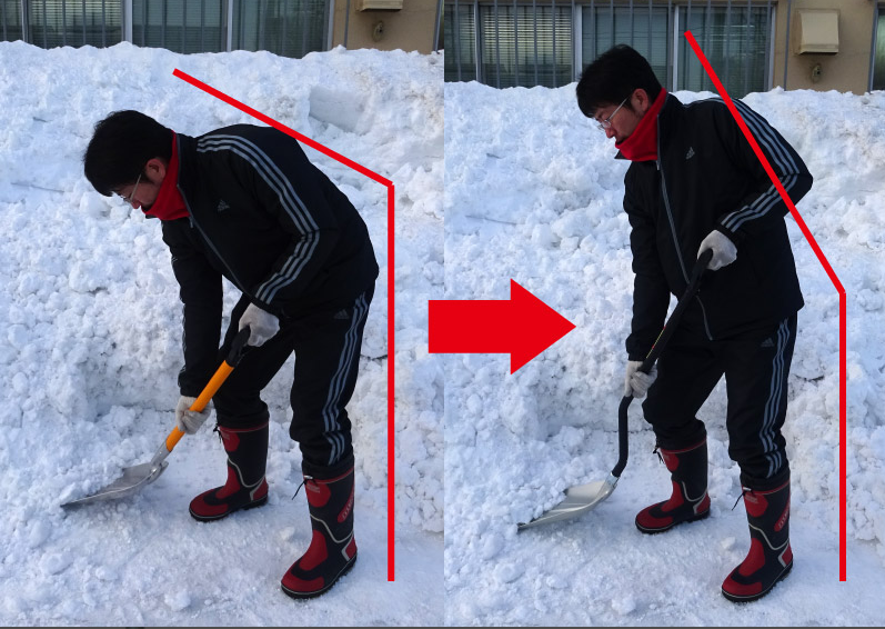 Лопата для уборки снега с изогнутой ручкой Asaka Gold 4960517003979 (Made in Japan)