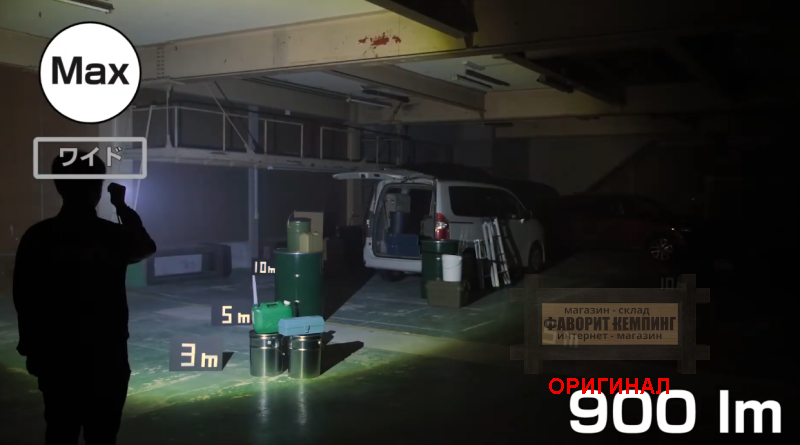 Японский ручной светодиодный фонарь Gentos RX-386R